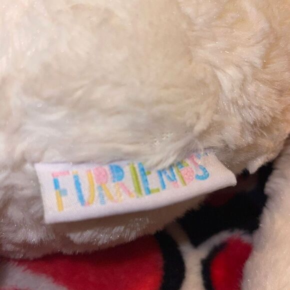 Kids Preferred FURRIENDS 14” white Bunny Floppy Ears Tangerine accents - Picture 4 of 9